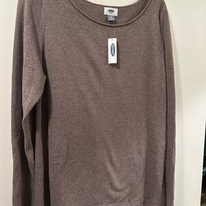 Old Navy Taupe Knit Pullover
